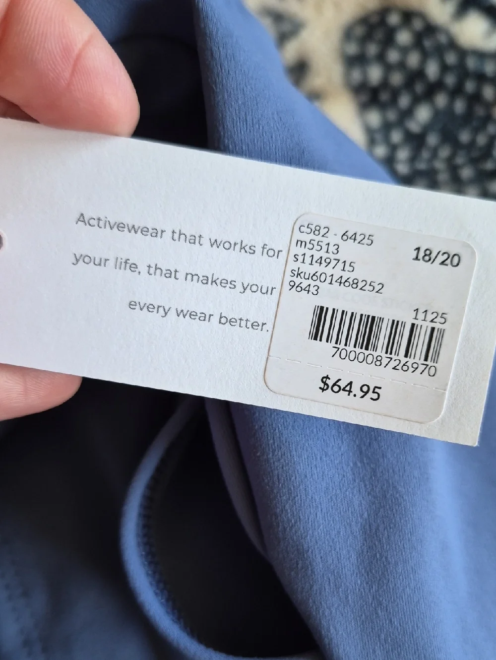 NWT Livi For Lane Bryant Size 18/20 Blue Jogger Pants Soft Stretchy